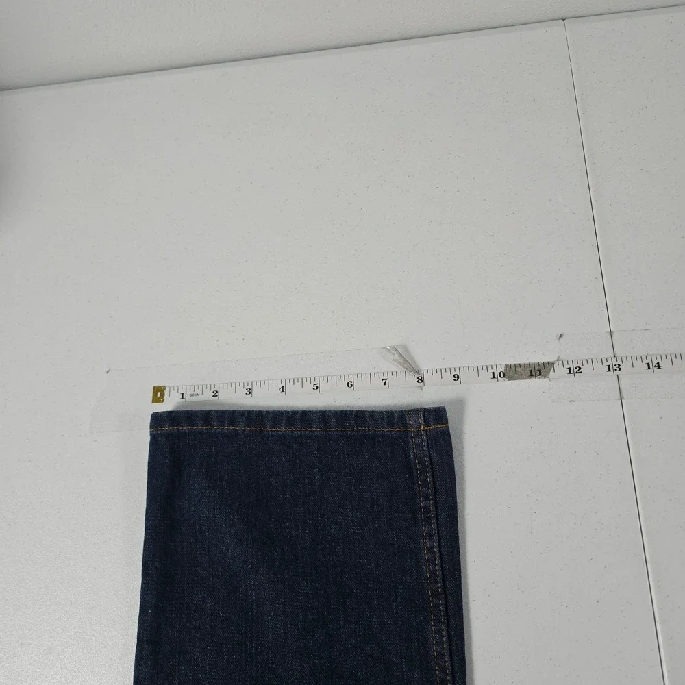Eddie Bauer Mens Straight Fit Dark Wash 100% Cotton Denim Blue Jeans 32x32